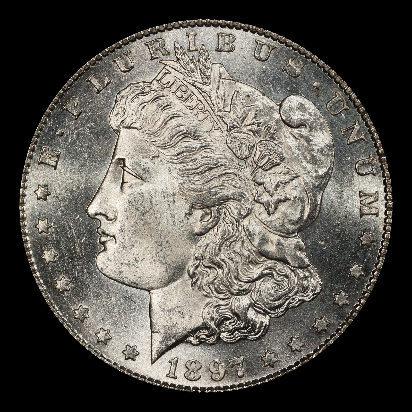1897-s Morgan Dollar $1 Grades ms63+ - 2