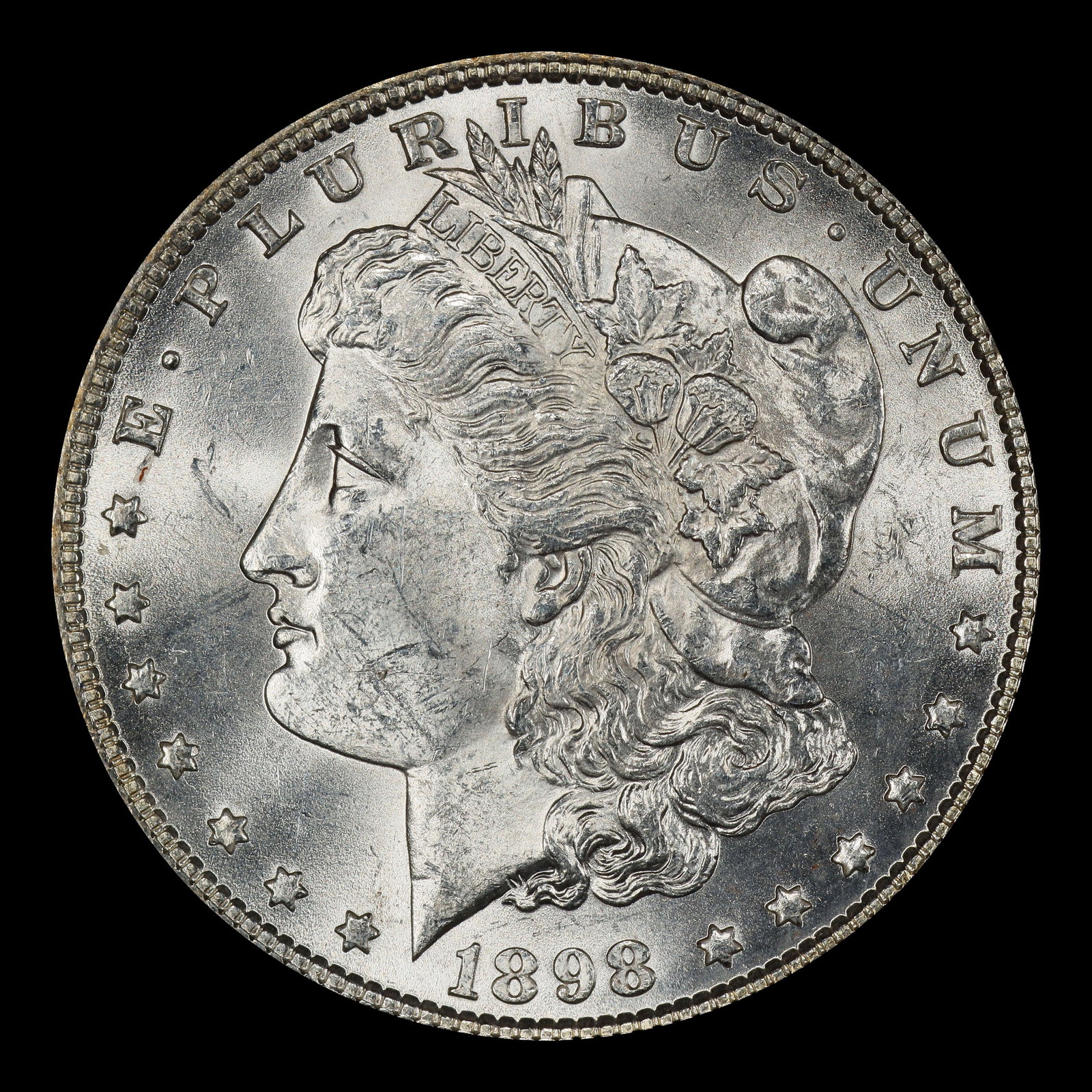 1898-p Morgan Dollar $1 Grades ms63 - 2