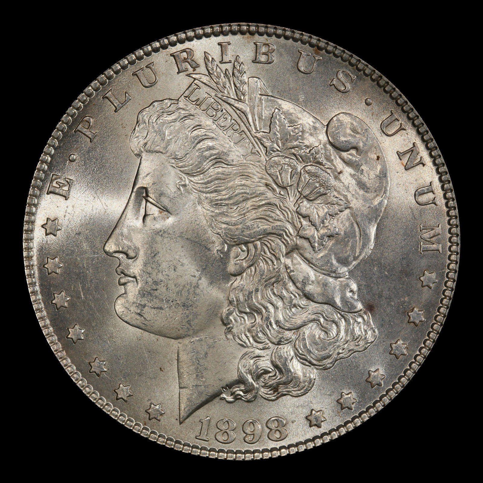 1898-p Morgan Dollar $1 Grades ms63+ - 2