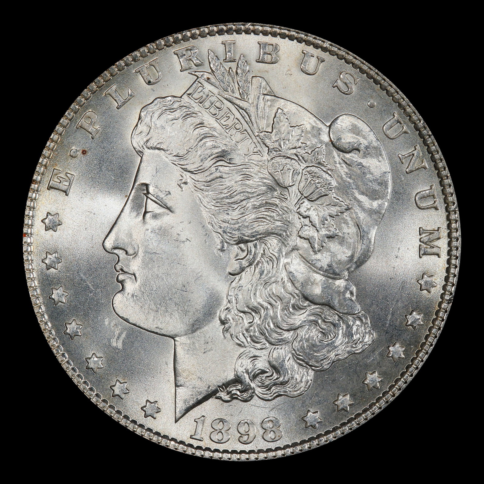 1898-p Morgan Dollar $1 Grades ms65+ - 2