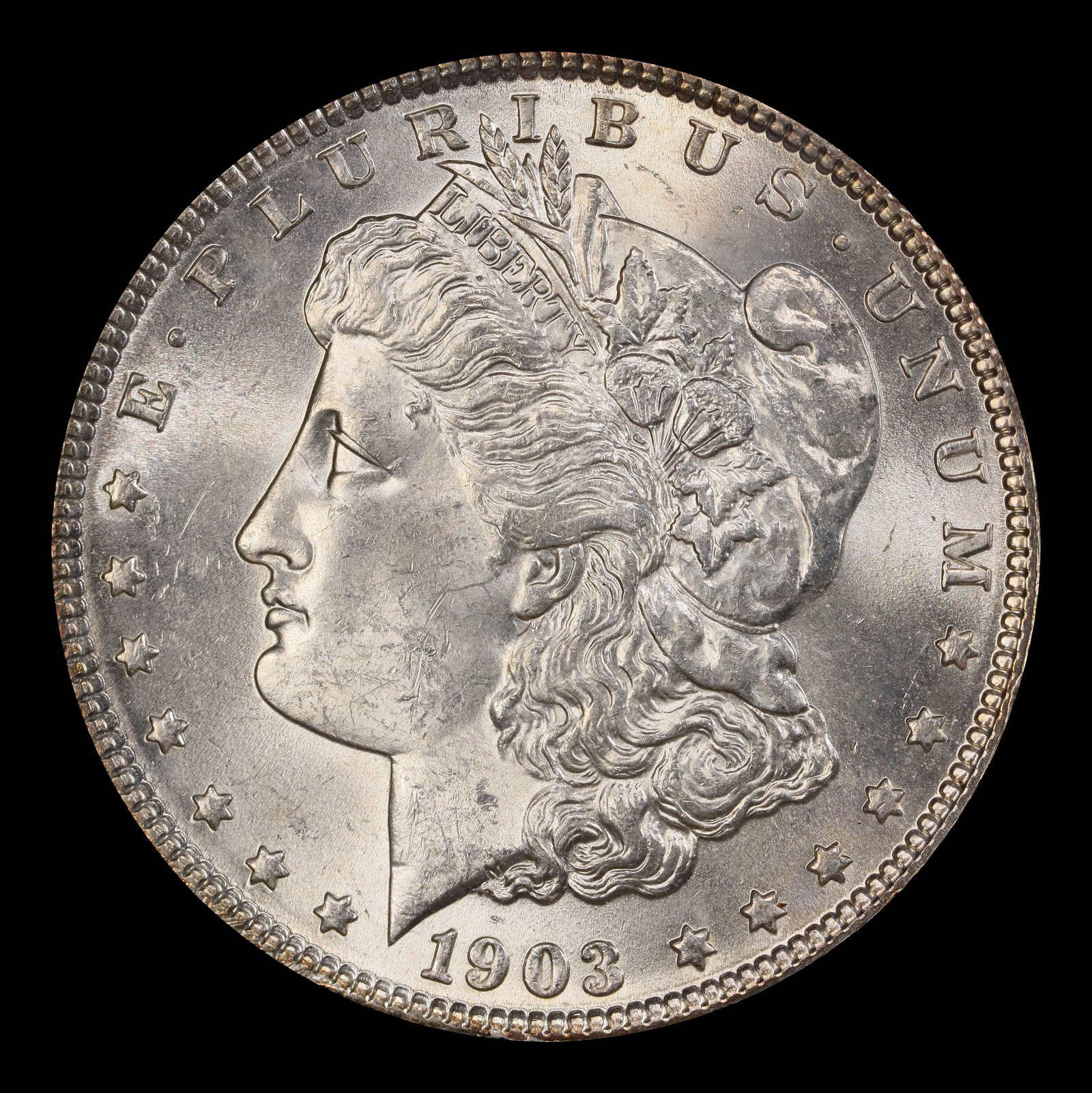 1903-p Morgan Dollar $1 Grades ms62+ - 2