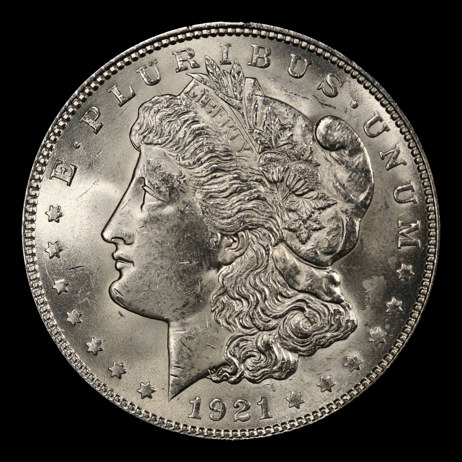 1921-p Morgan Dollar $1 Grades ms63 - 2