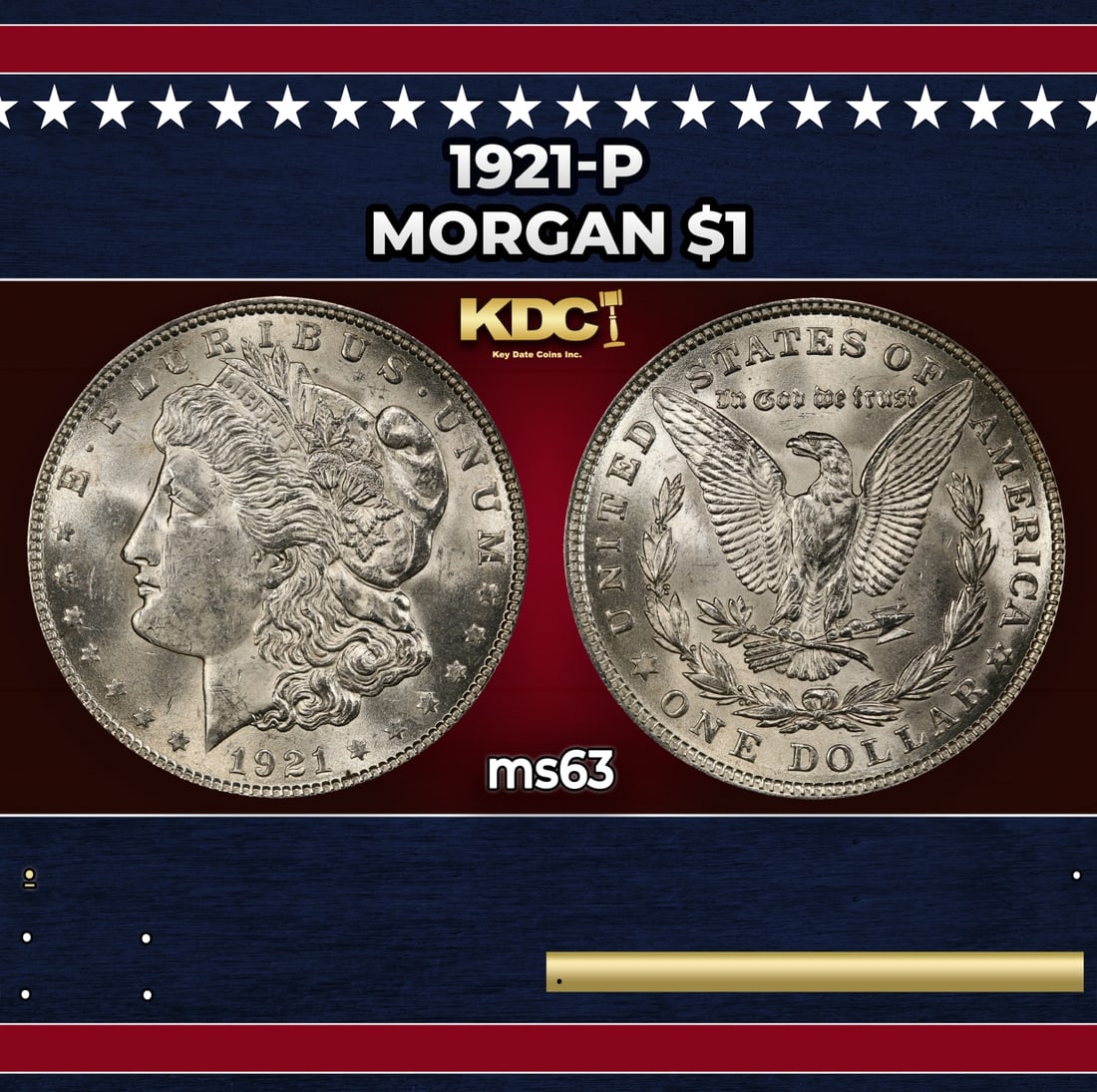 1921-p Morgan Dollar $1 Grades ms63: 1921-p Morgan Dollar $1 Grades ms63.