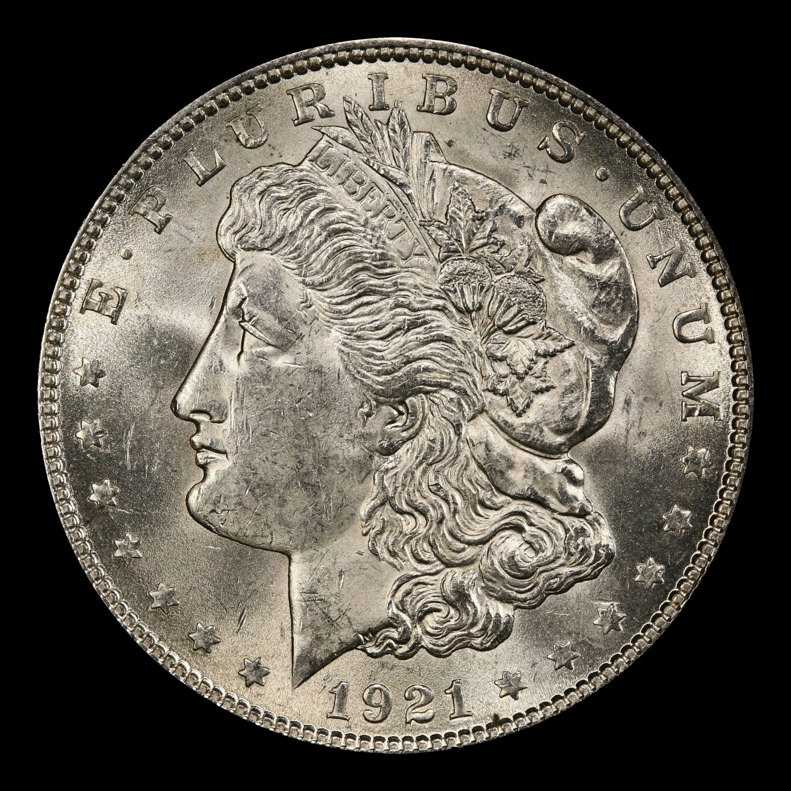 1921-p Morgan Dollar $1 Grades ms63 - 2