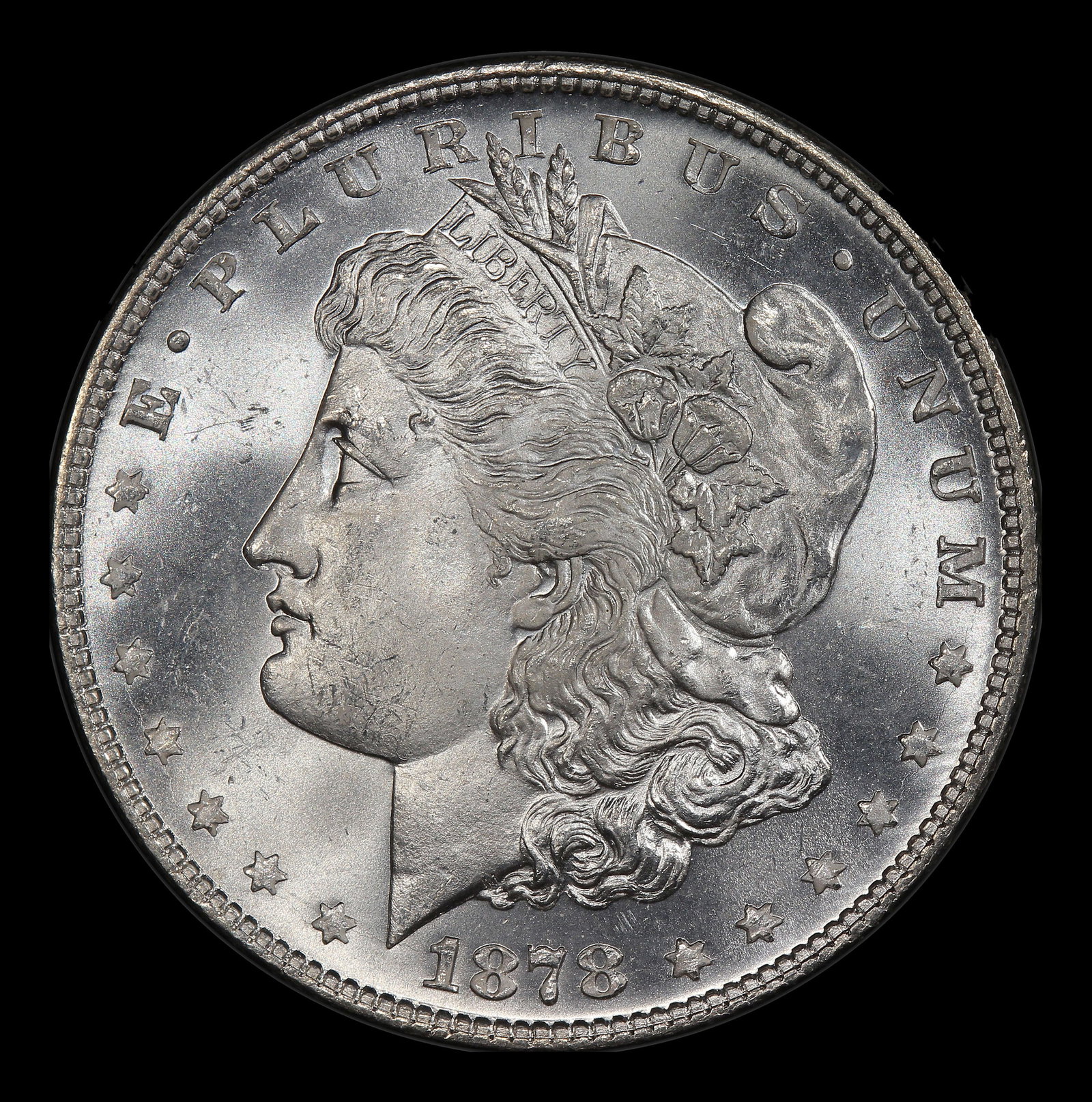 1878-p 7/8tf Morgan Dollar Near Top Pop! $1 ms66 SEGS - 2