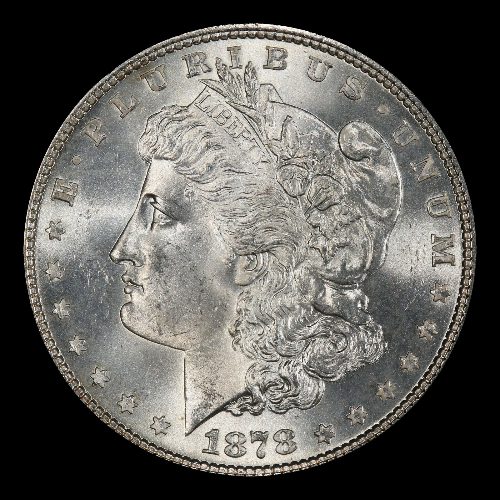 1878-p 7tf Morgan Dollar $1 Grades ms64 - 2