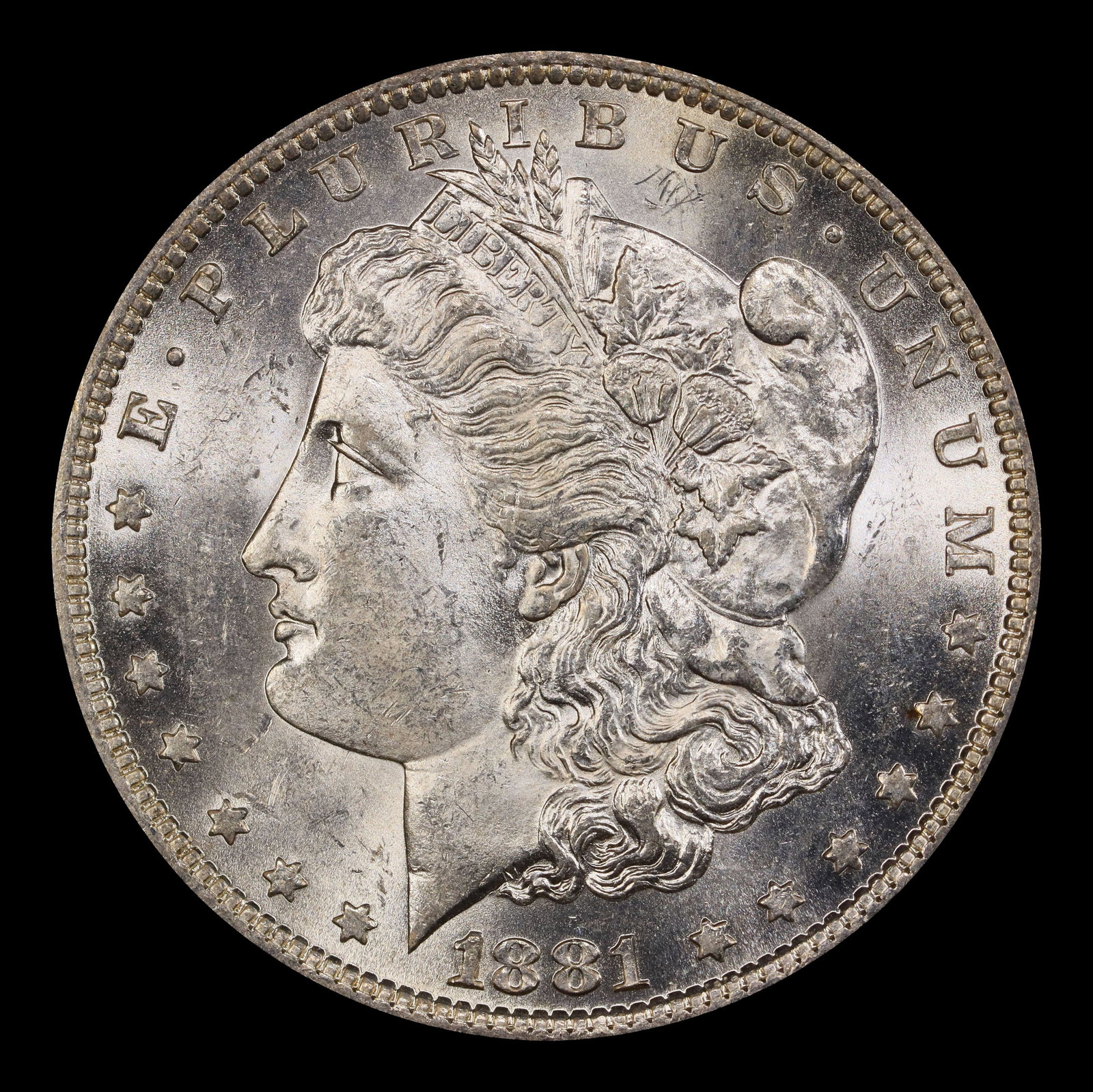 1881-o Morgan Dollar $1 Grades ms62 - 2