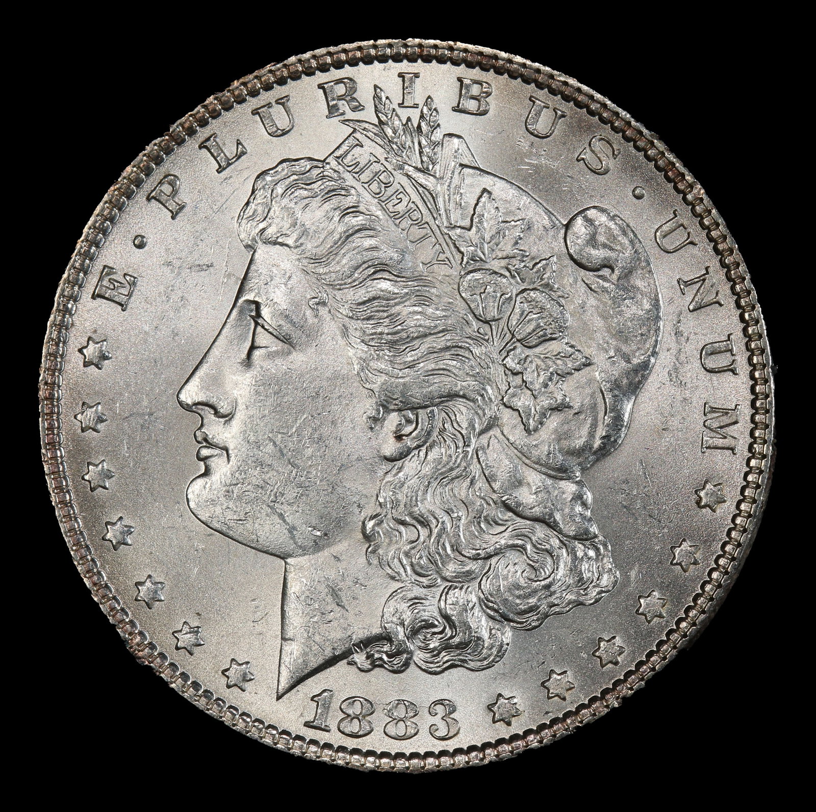 1883-p Morgan Dollar $1 Grades ms62 - 2