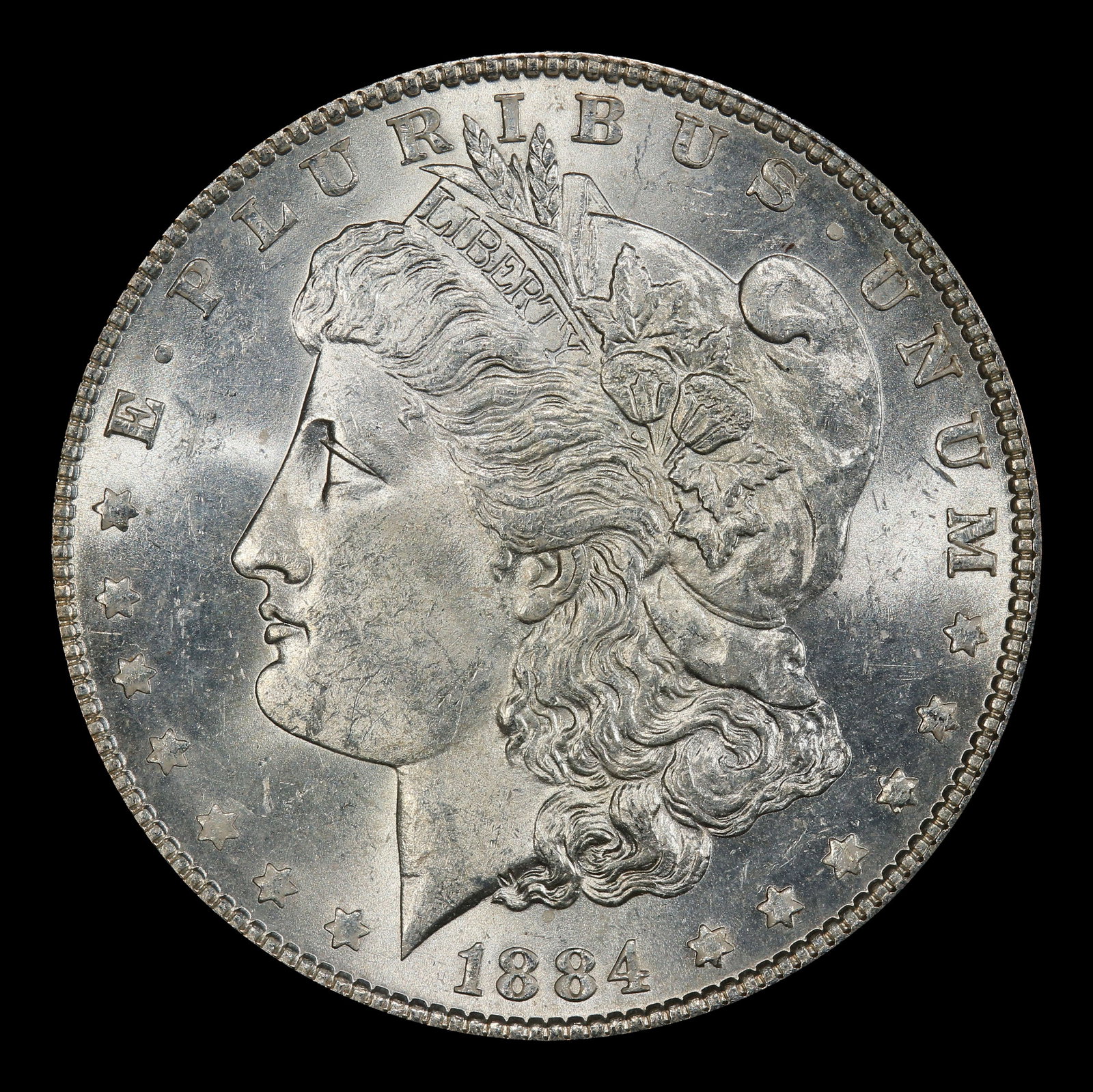 1884-p Morgan Dollar $1 Grades ms62 - 2
