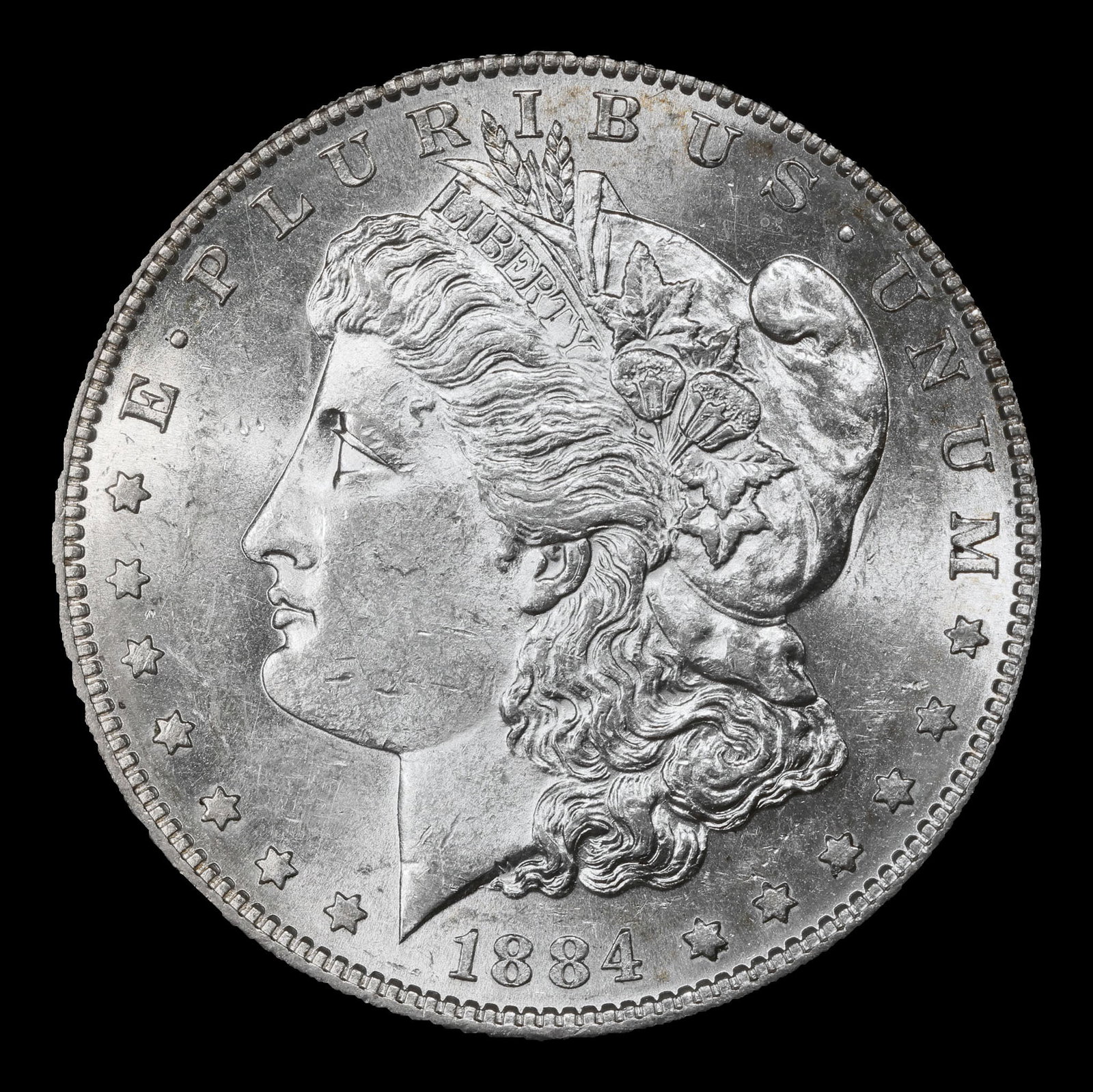 1884-s Morgan Dollar $1 ms62+ USCG - 2
