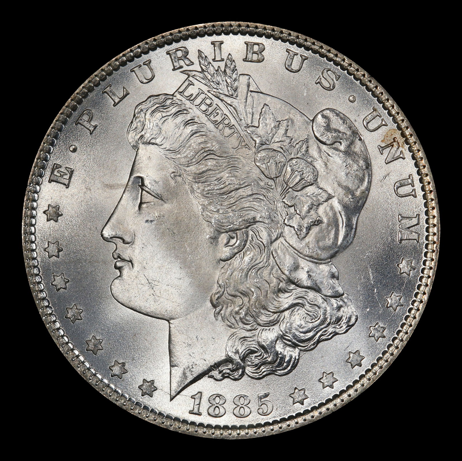1885-p Morgan Dollar $1 Grades ms66 - 2