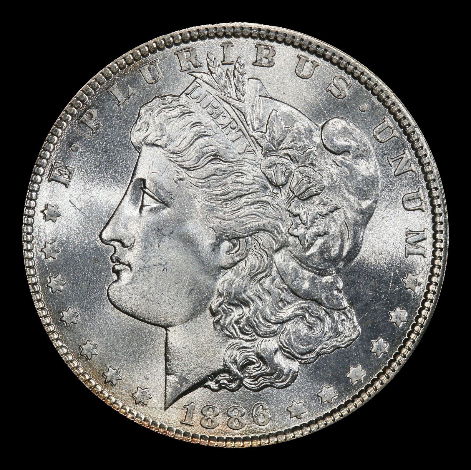 1886-p Morgan Dollar $1 Grades ms65 - 2