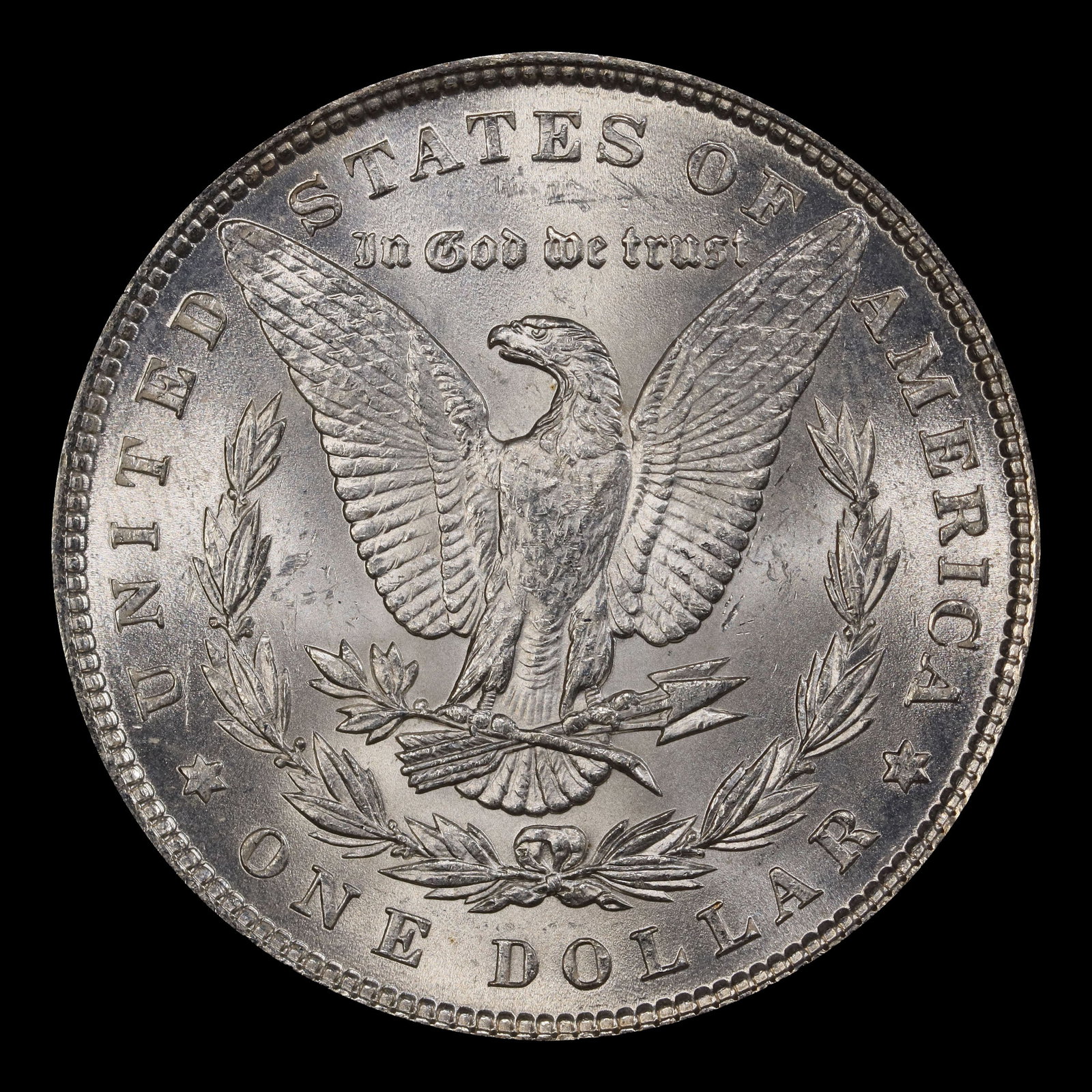 1887-p Morgan Dollar $1 Grades ms62 - 3