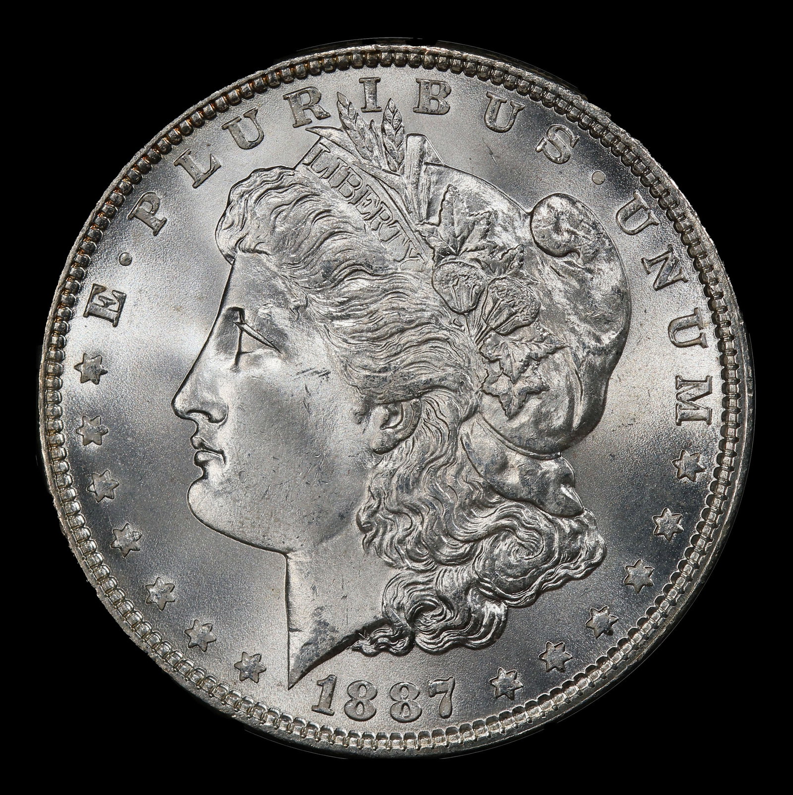 1887-p Morgan Dollar $1 ms66+ SEGS - 2