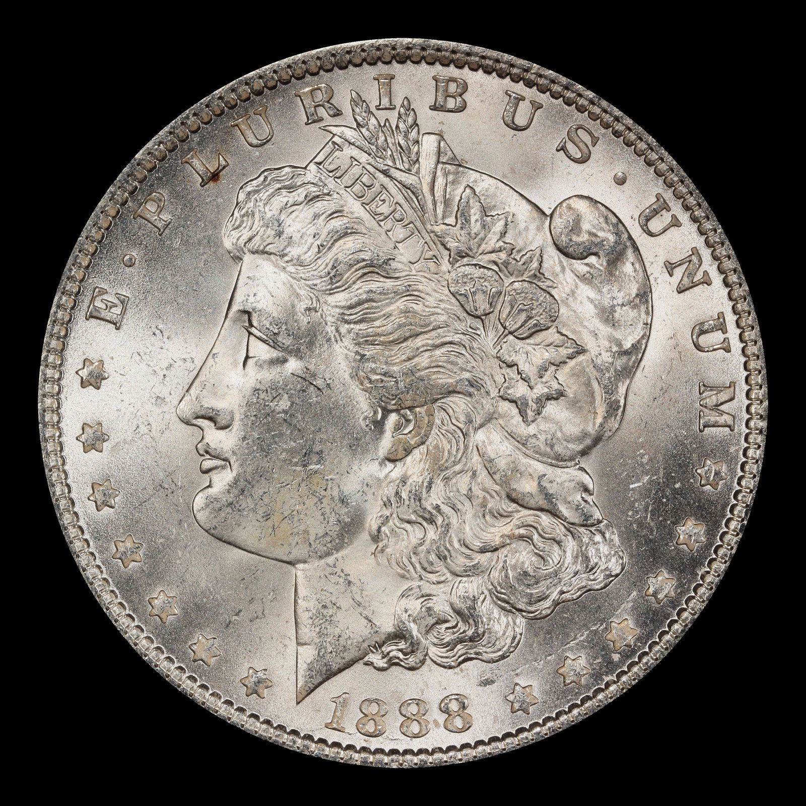 1888-p Morgan Dollar $1 Grades ms63 - 2