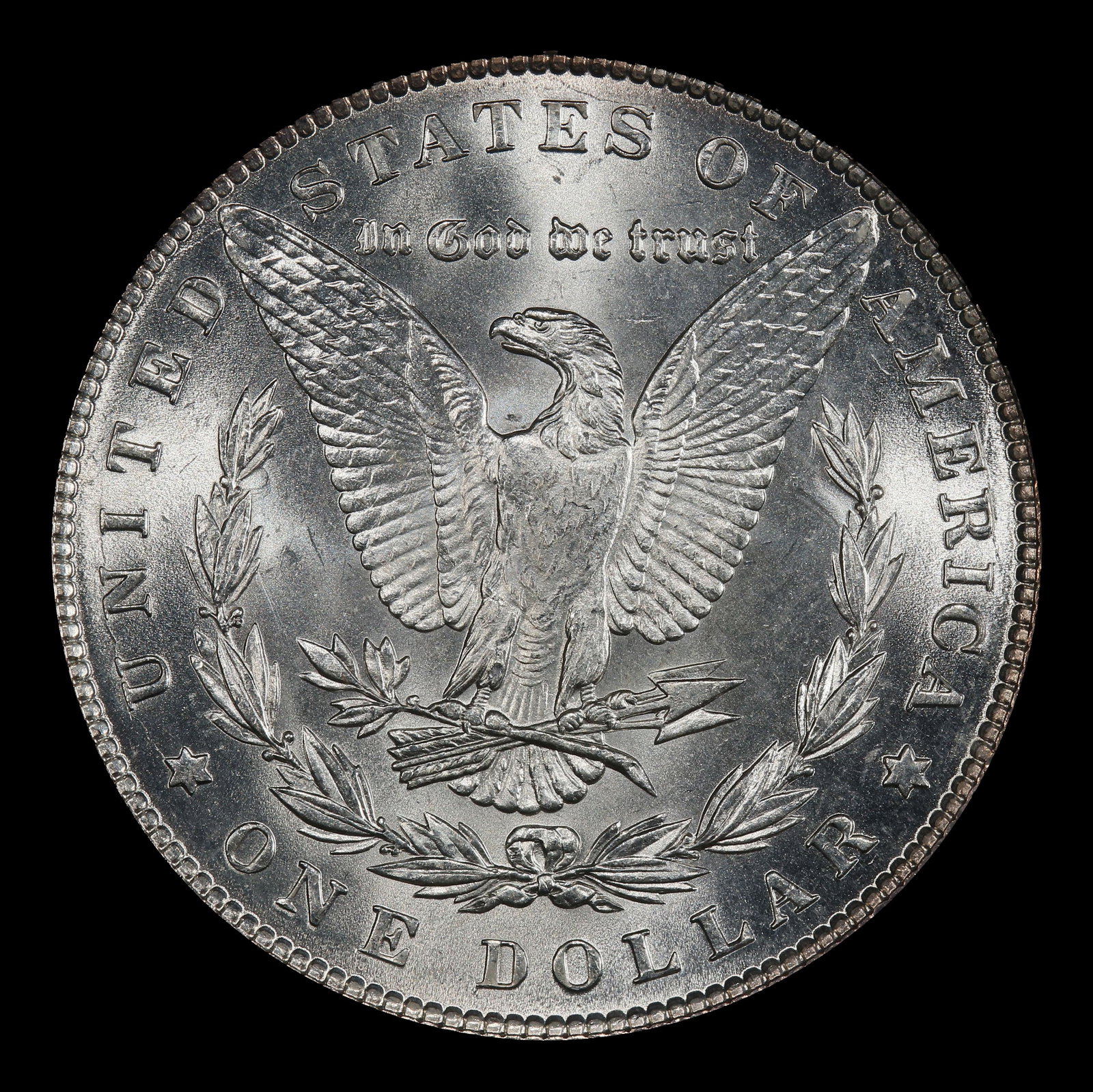 1889-p Morgan Dollar $1 Grades ms63 - 3