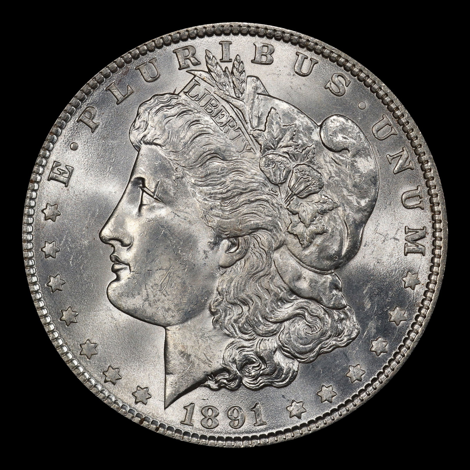 1891-p Morgan Dollar $1 ms64+ SEGS - 2