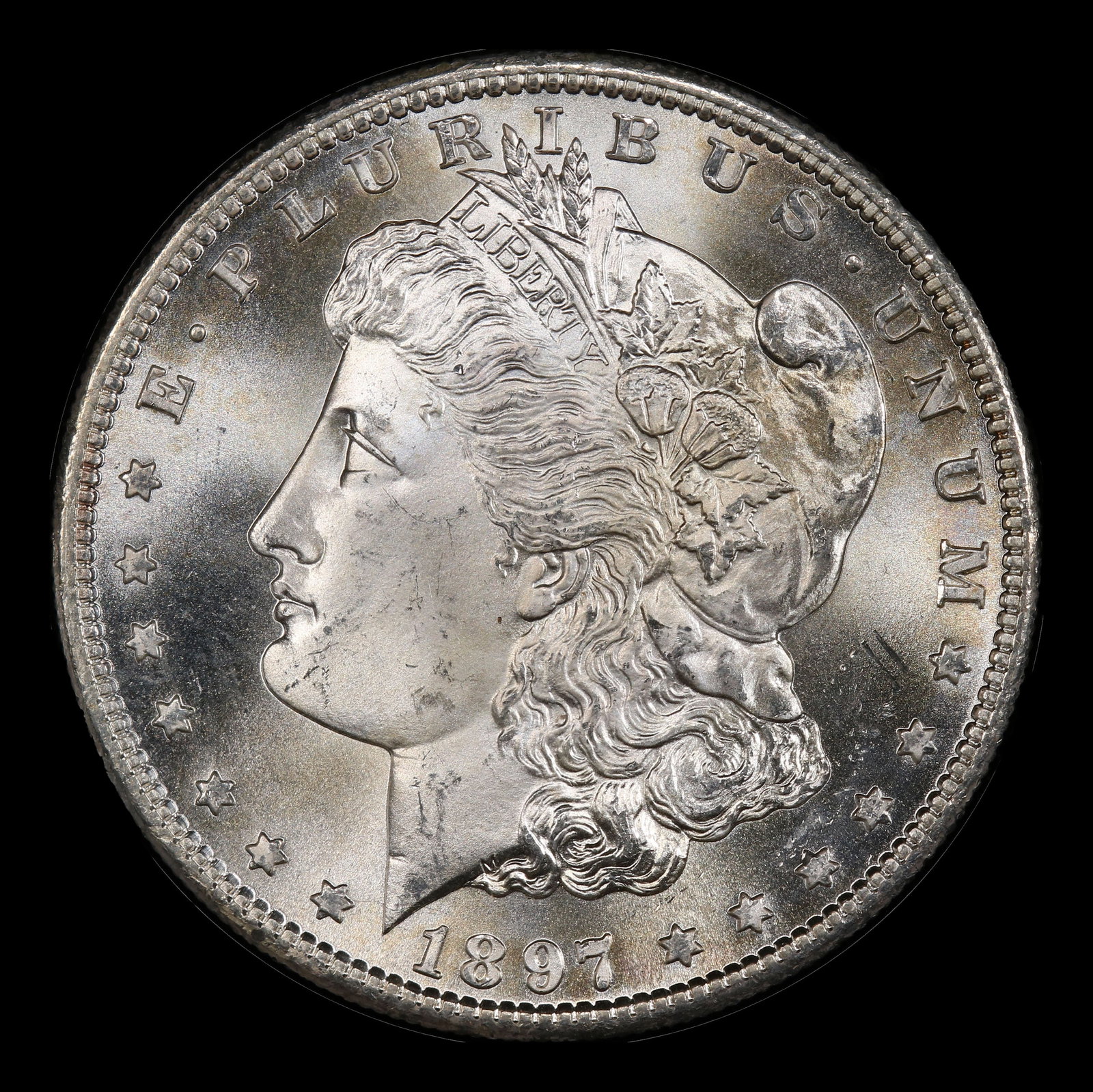 1897-s Morgan Dollar Near Top Pop! $1 ms67 SEGS - 2