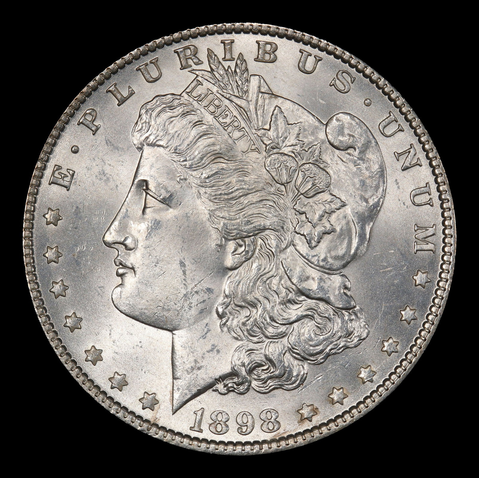 1898-p Morgan Dollar $1 Grades ms62+ - 2