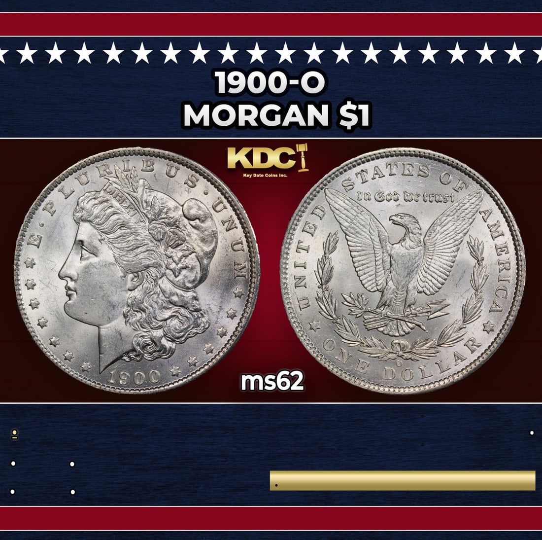 1900-o Morgan Dollar $1 Grades ms62: 1900-o Morgan Dollar $1 Grades ms62.