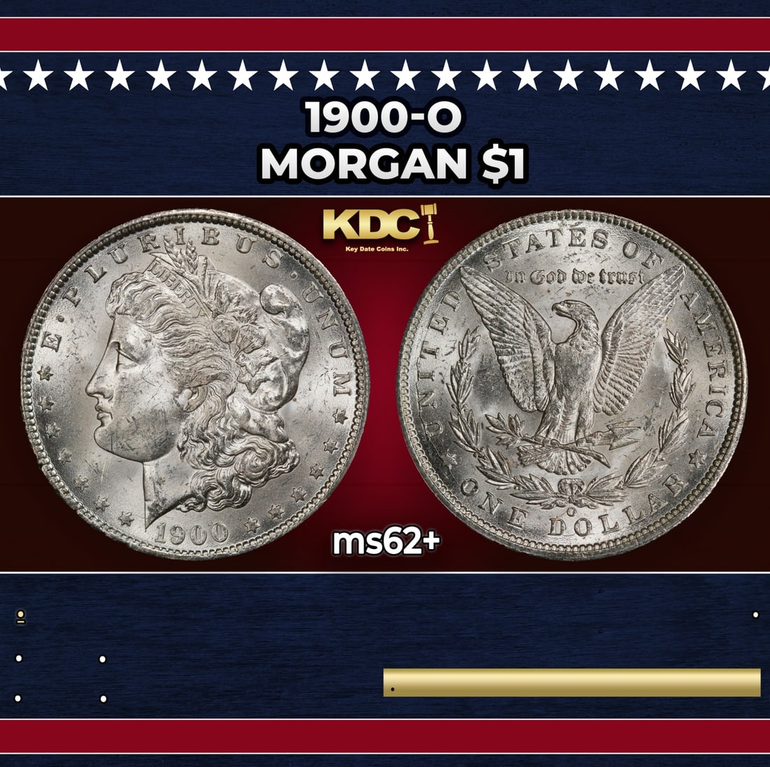 1900-o Morgan Dollar $1 Grades ms62+: 1900-o Morgan Dollar $1 Grades ms62+.