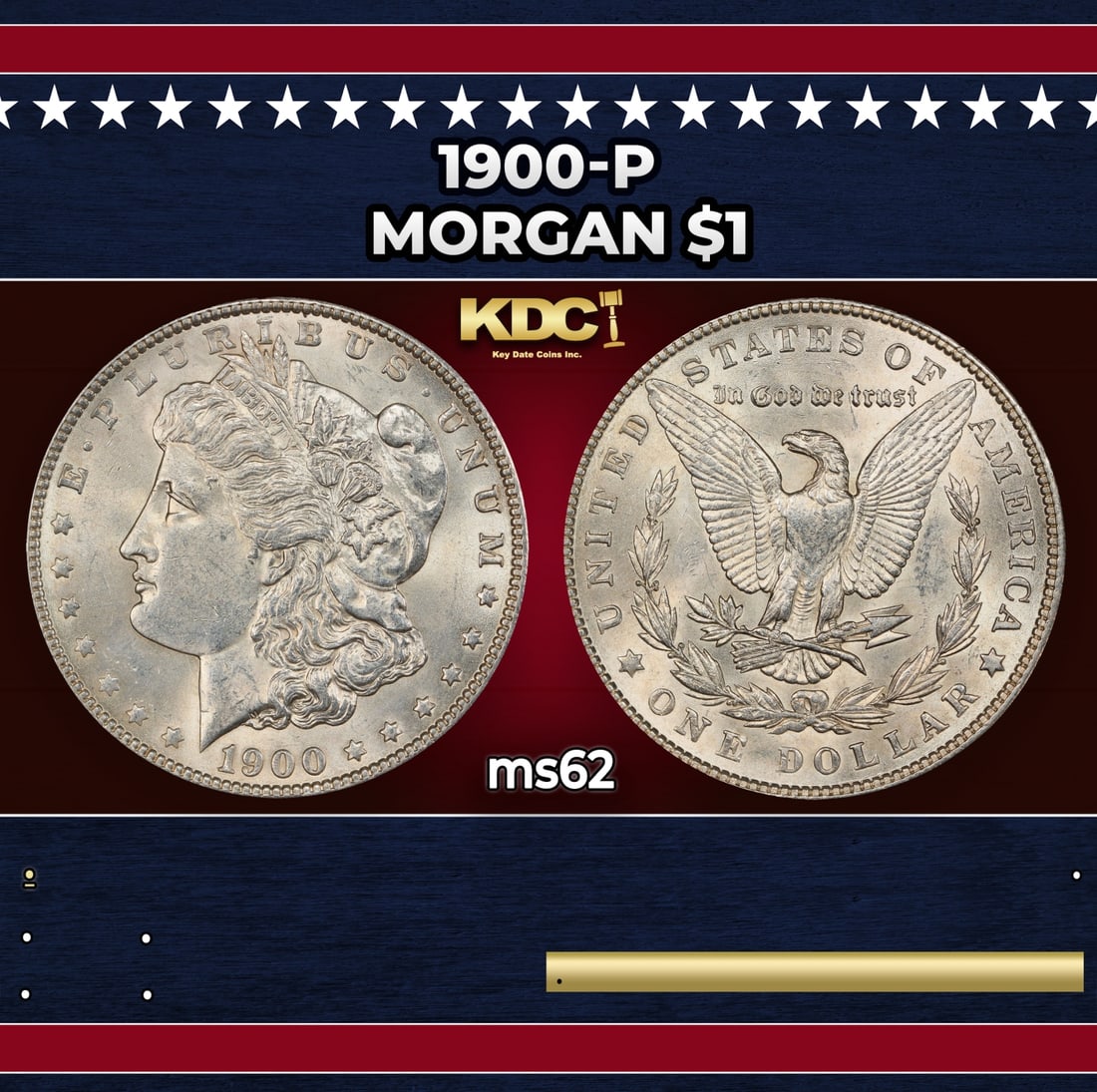 1900-p Morgan Dollar $1 Grades ms62: 1900-p Morgan Dollar $1 Grades ms62.
