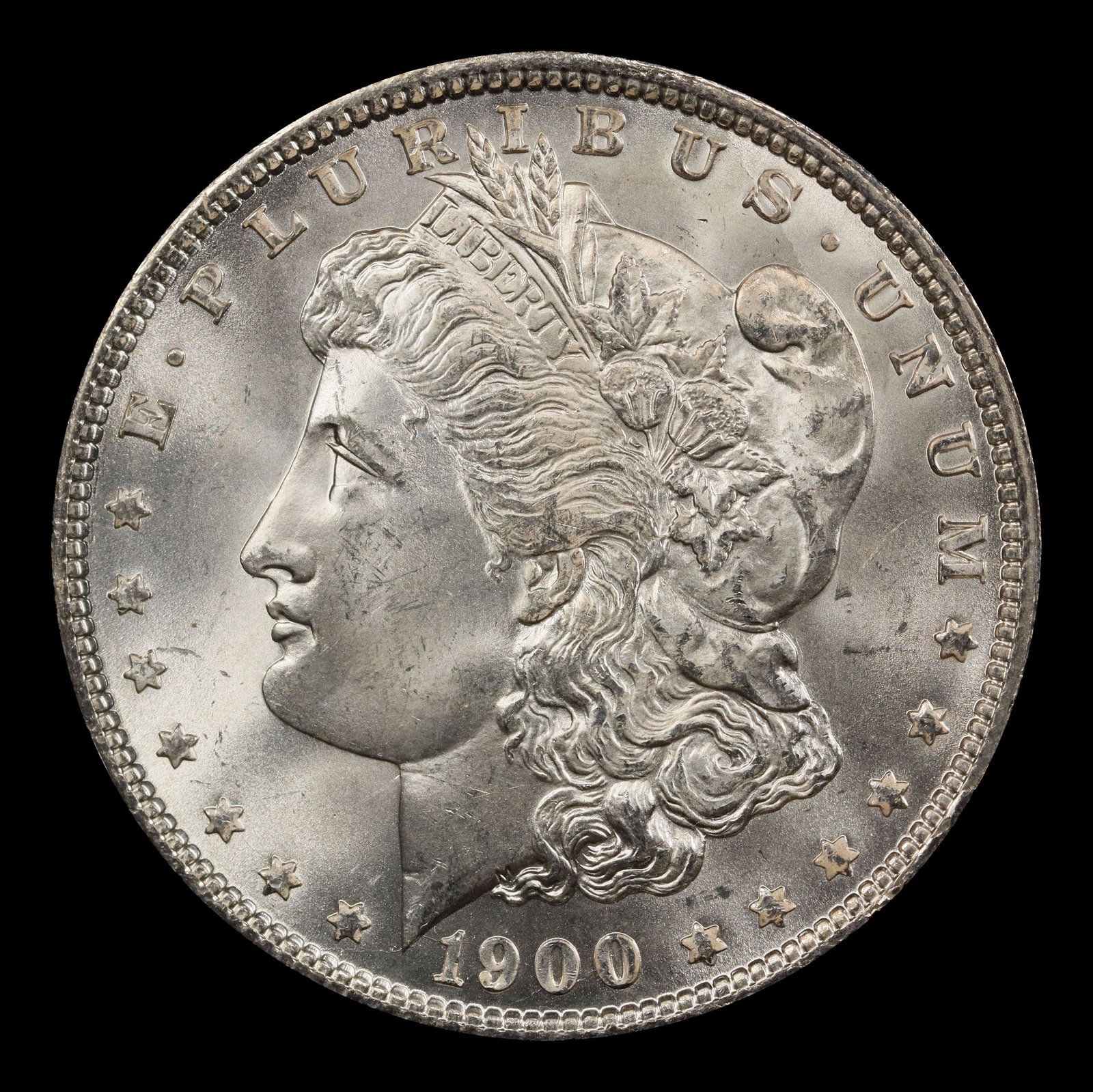 1900-p Morgan Dollar $1 Grades ms65+ - 2