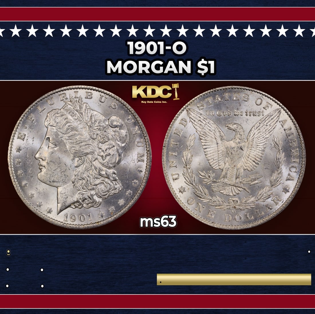 1901-o Morgan Dollar $1 Grades ms63: 1901-o Morgan Dollar $1 Grades ms63.