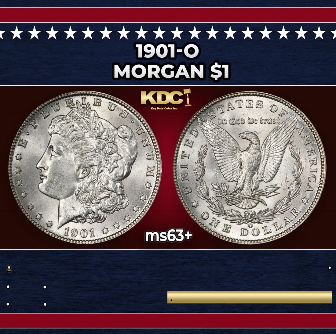1901-o Morgan Dollar $1 Grades ms63+: 1901-o Morgan Dollar $1 Grades ms63+.