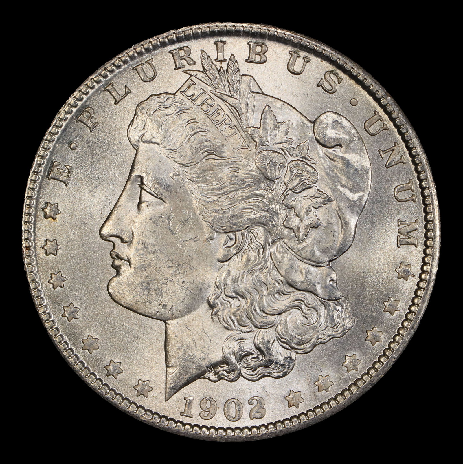 1902-o Morgan Dollar $1 Grades ms62+ - 2