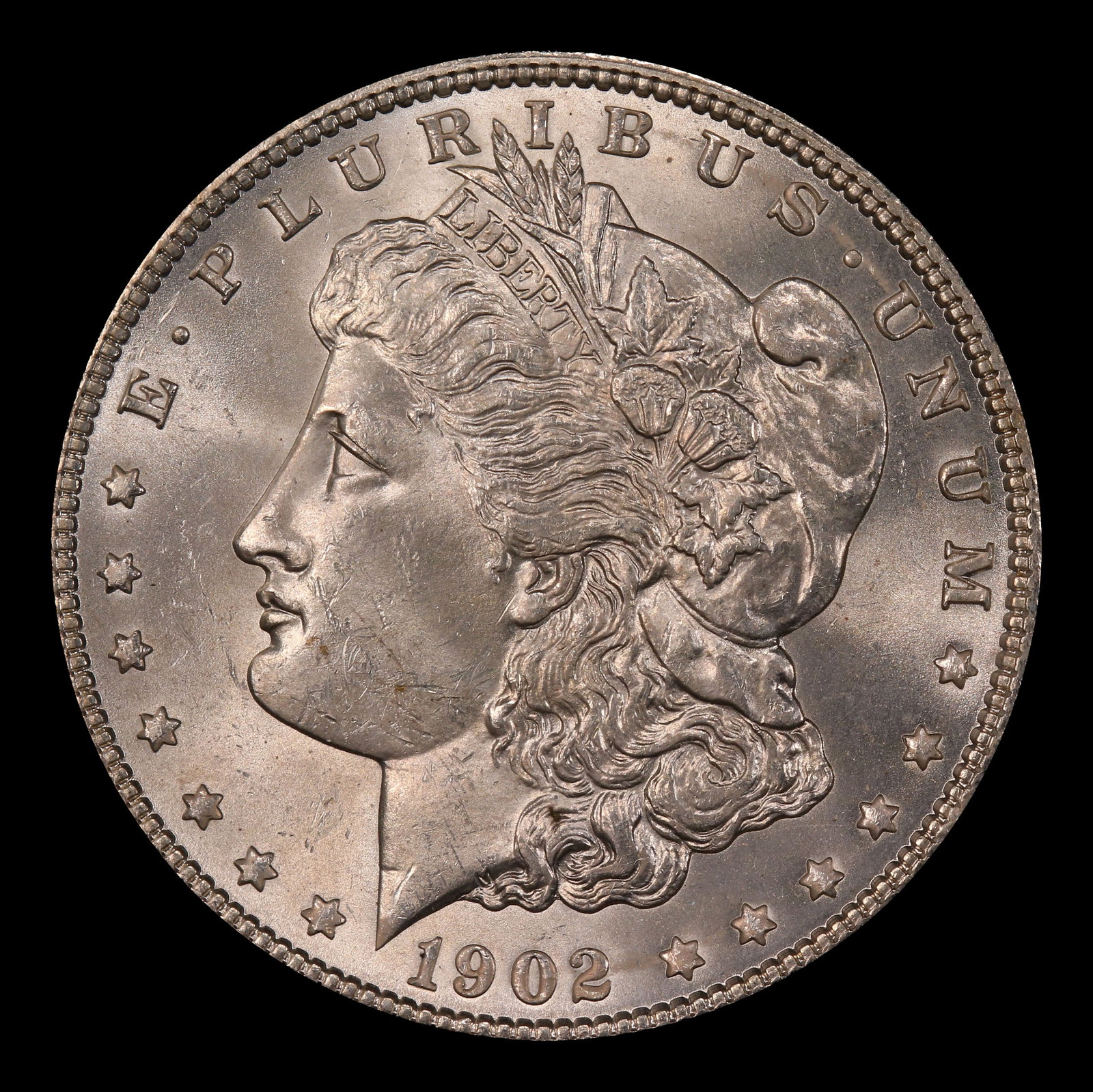 1902-p Morgan Dollar $1 Grades ms62+ - 2
