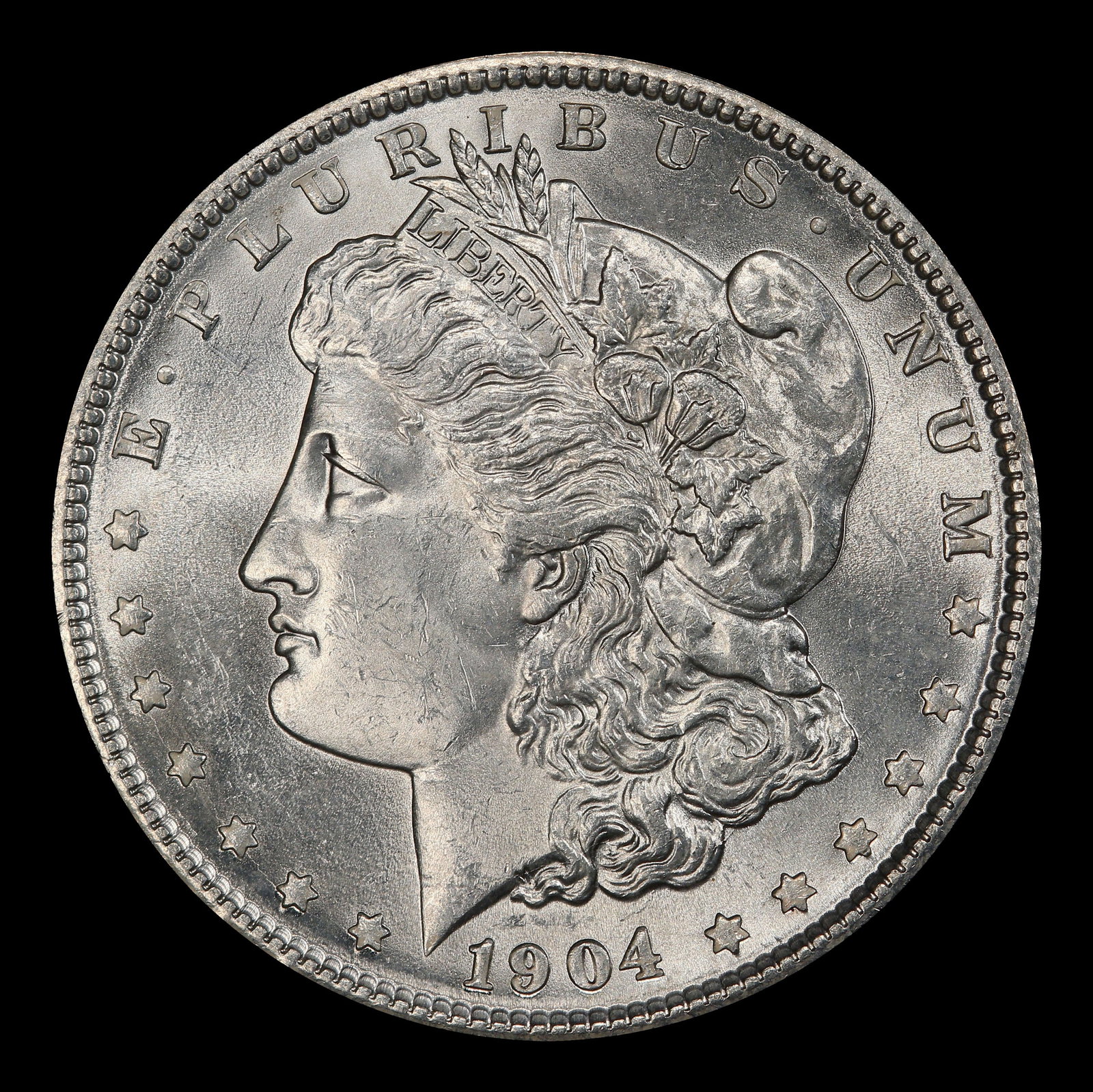 1904-p Morgan Dollar $1 Grades ms62+ - 2