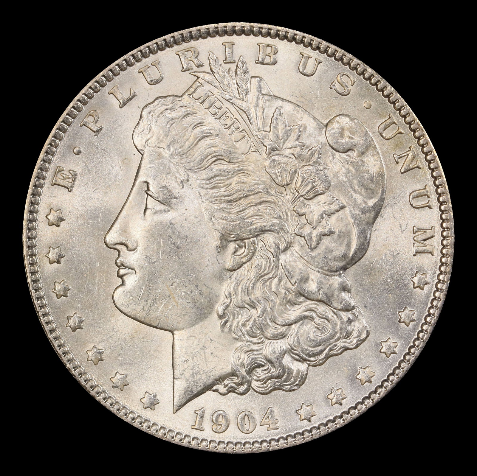 1904-p Morgan Dollar $1 Grades ms63+ - 2