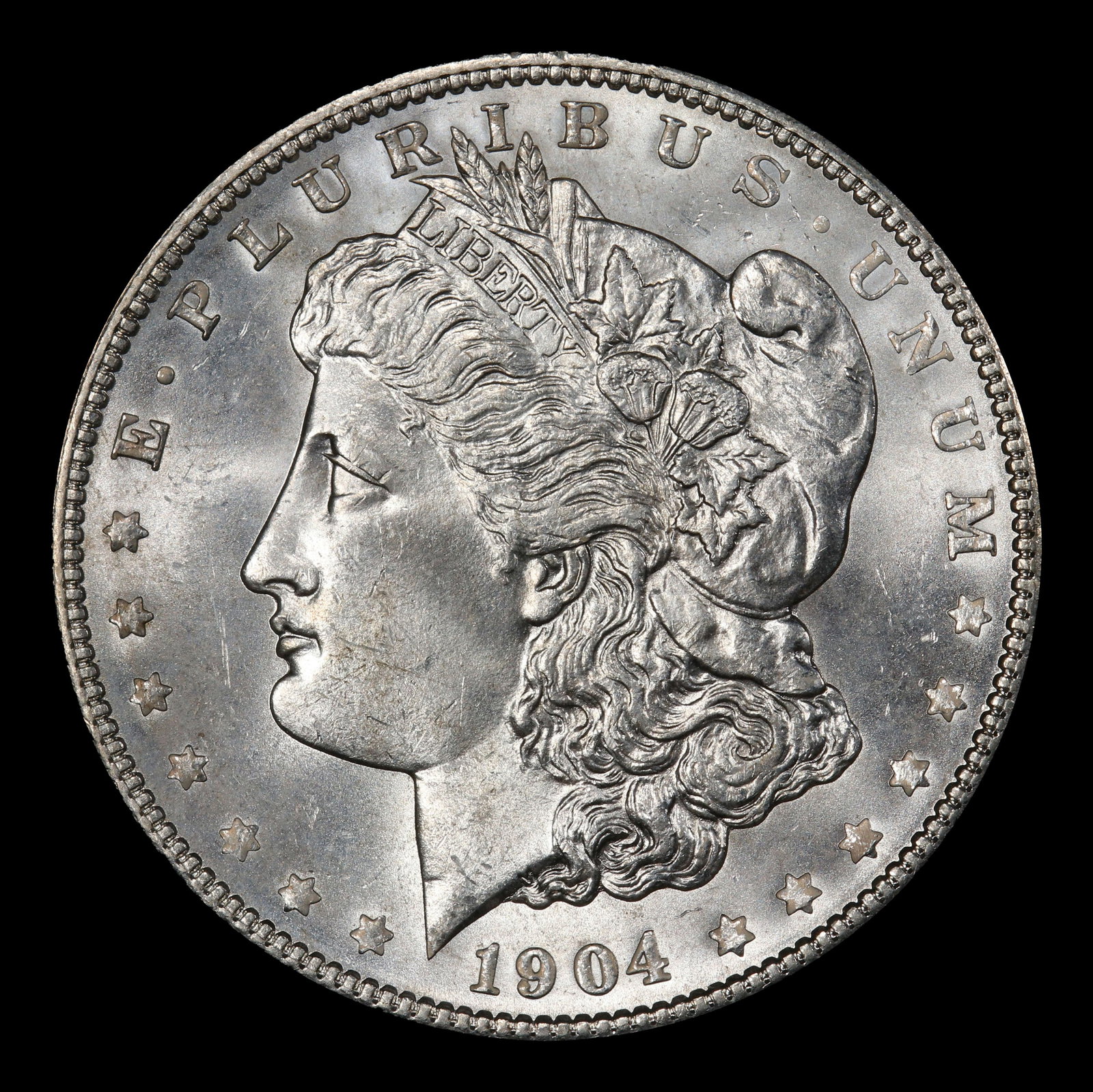 1904-p Morgan Dollar $1 Grades ms64+ - 2