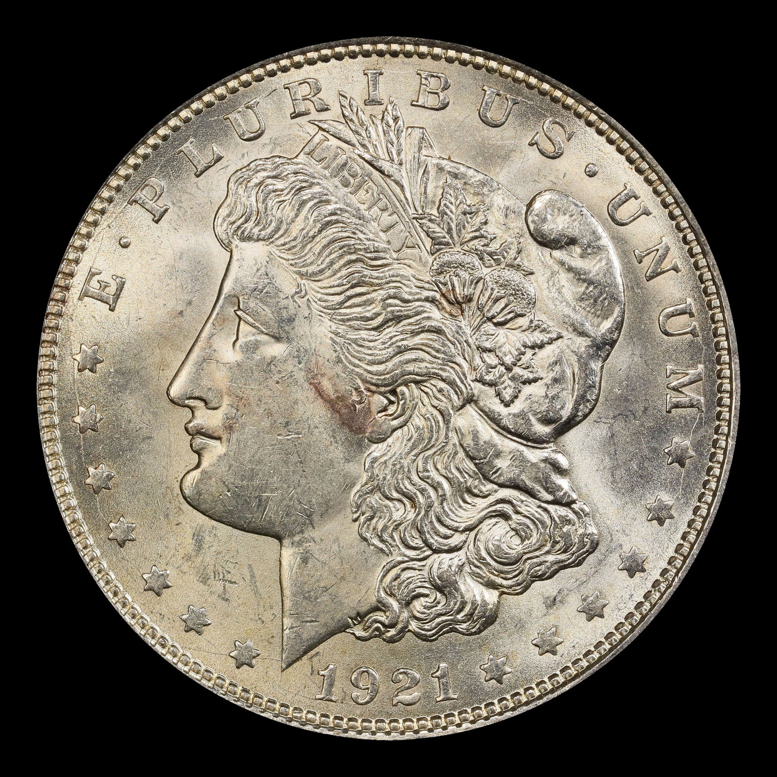 1921-p Morgan Dollar $1 Grades ms62 - 2