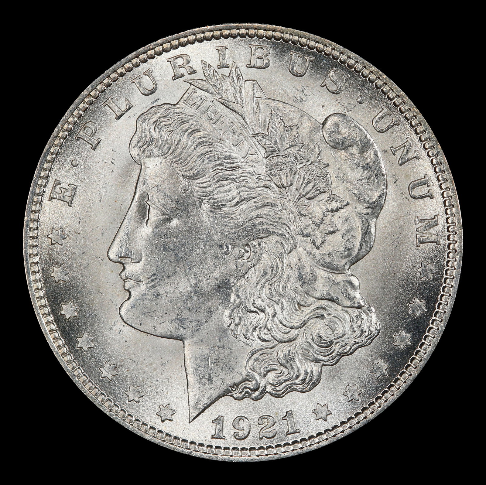1921-p Morgan Dollar $1 Grades ms64+ - 2