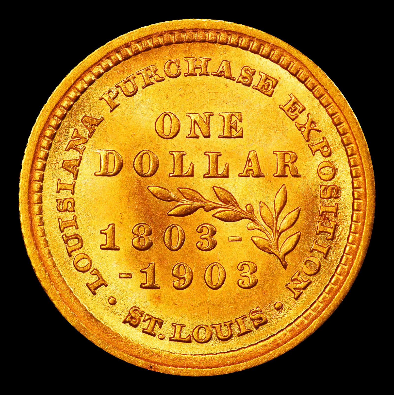 1903 McKinley Louisiana Purchase Gold Commem Dollar Near Top Pop! 1 ms67+ SEGS - 3
