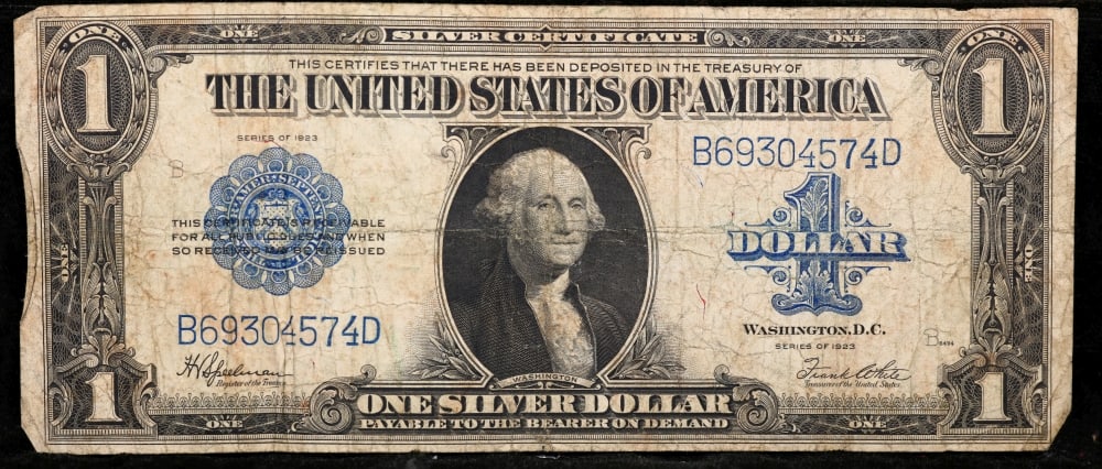 1923 $1 large size Silver Certificate Grades f+ Signatures Speelman/White - 2
