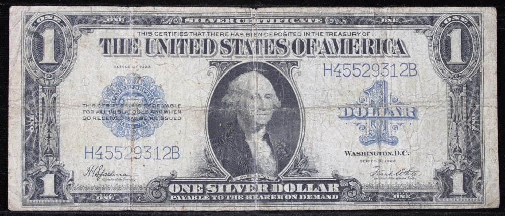 1923 $1 large size Silver Certificate Grades f+ Signatures Speelman/White - 2