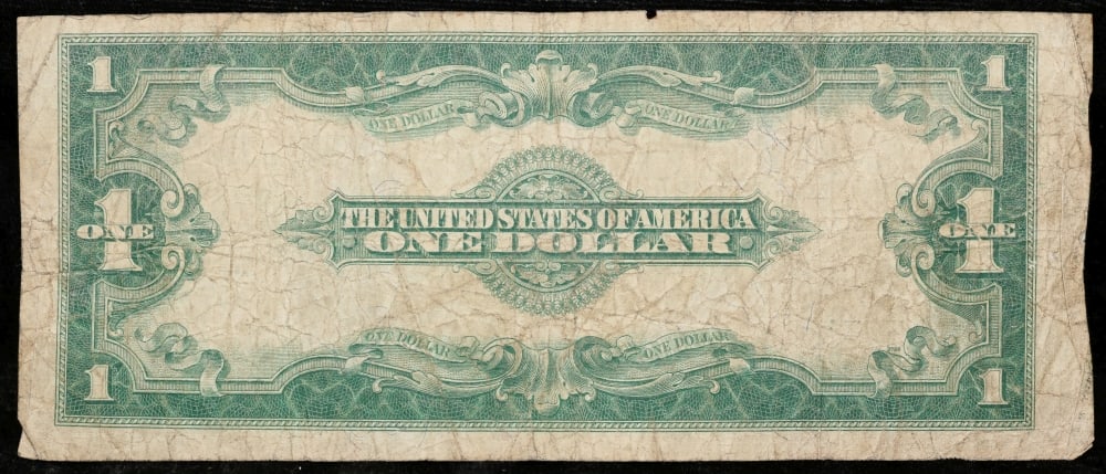 1923 $1 large size Silver Certificate Grades vf+ Signatures Speelman/White - 3