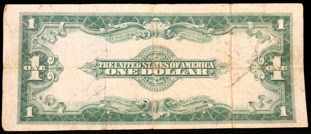 1923 $1 large size Silver Certificate Grades vf++ Signatures Speelman/White - 3
