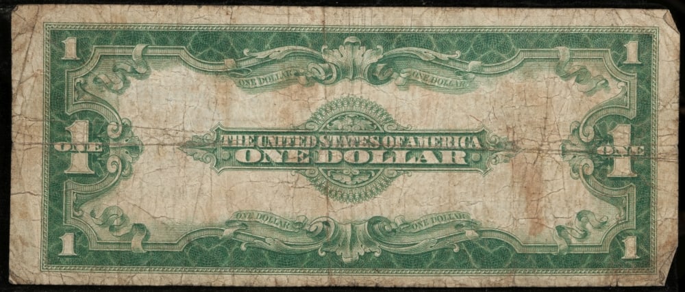 1923 $1 large size Silver Certificate Grades f+ Signatures Woods/White - 3