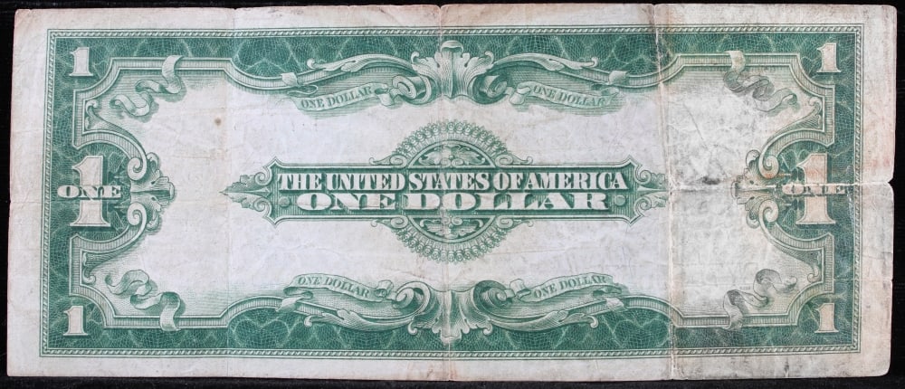 1923 $1 large size Silver Certificate Grades vf++ Signatures Woods/White - 3