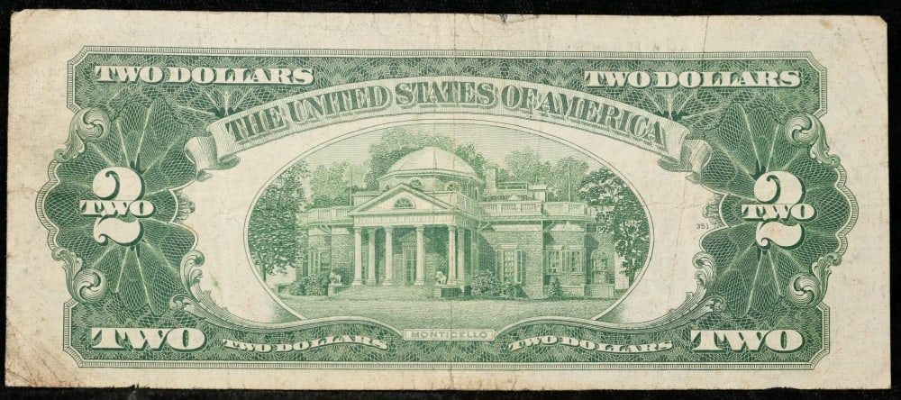 1928G $2 Red Seal United States Note Grades vf++ - 3