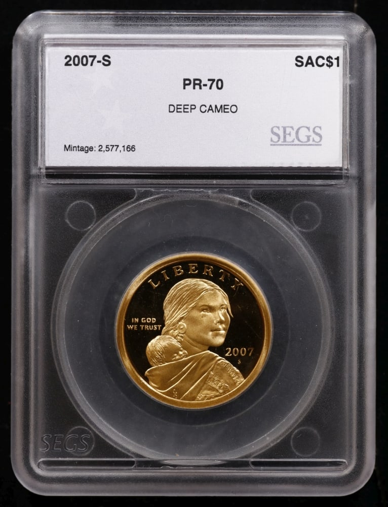 2007 US Silver Proof Set Graded pr70 DCAM By SEGS about 1.5 oz of pure silver 14 Coins - 11