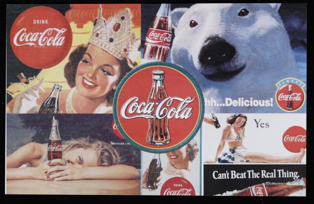 5 Coin Classic Coca-Cola Silver Plated Round Collection In Custom Box W/ Special Backer card - 5
