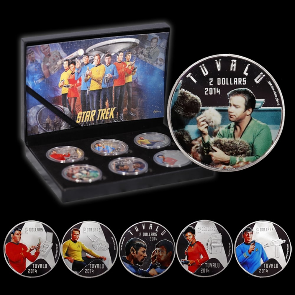 6 Coin Star Trek The Original Series .999 Fine Silver Plated Round Collection - 3