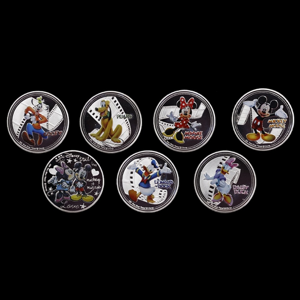 7 Coin Mickey Mouse & Friends .999 Fine Silver Plated Round Collection - 2