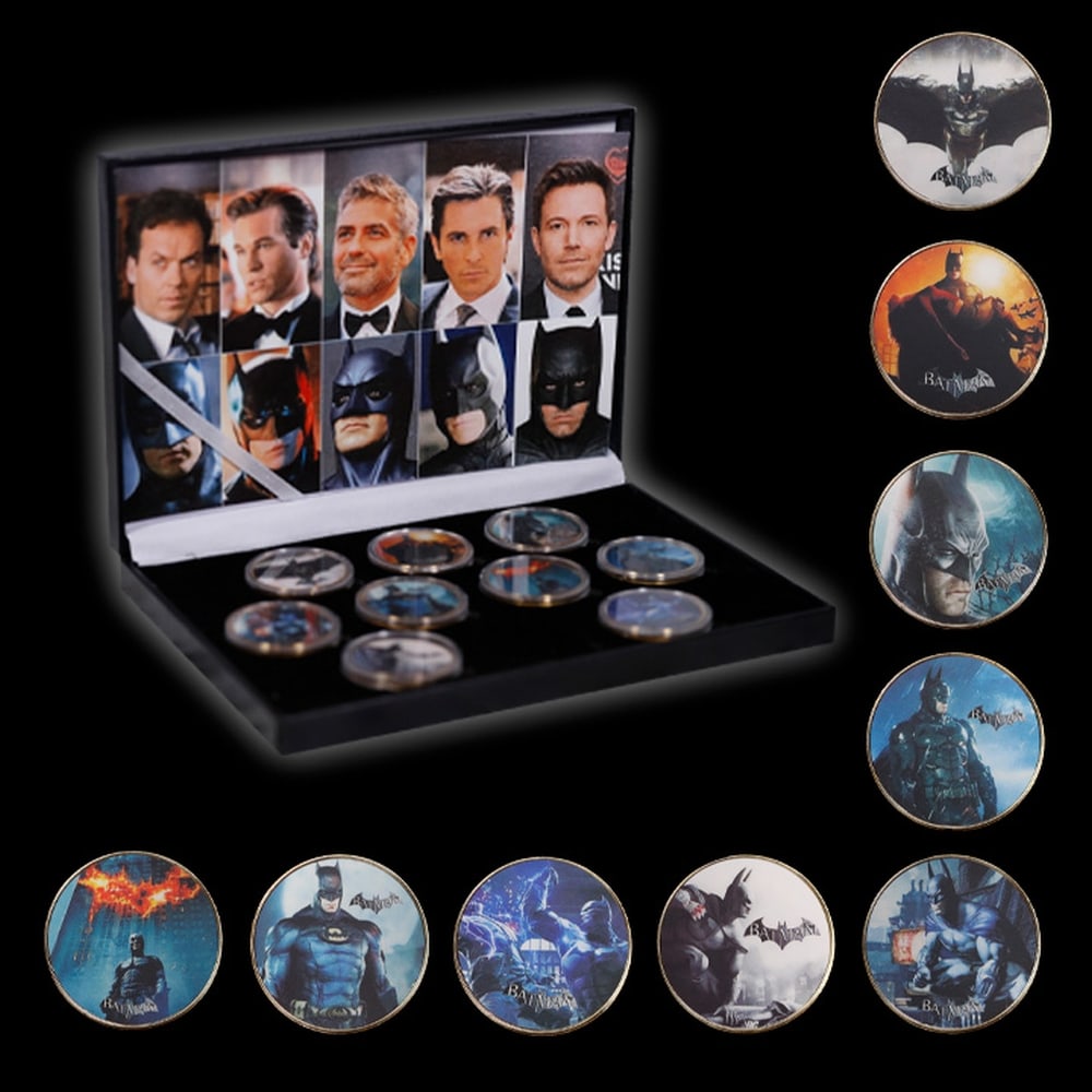 9 Coin Batman DC Gold Plated Round Collection - 3