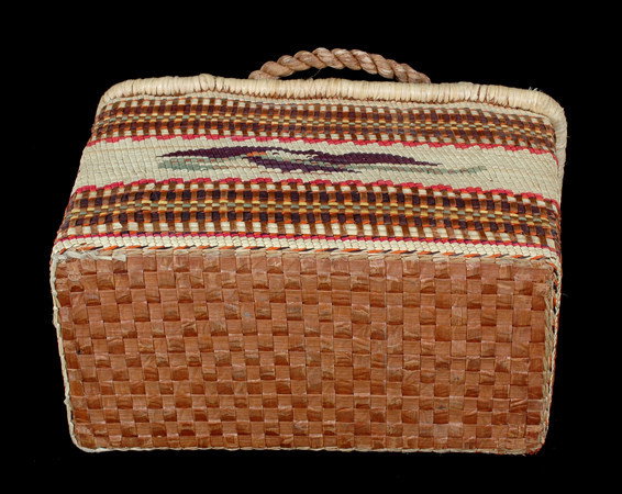 Nuu-chah-nulth Carry Basket Double Woven with Eagle - 2